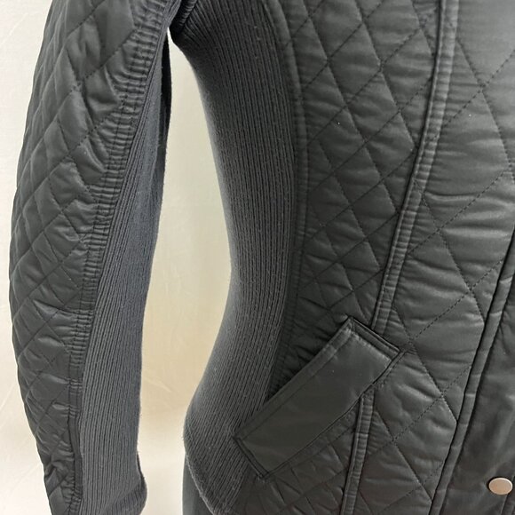 Merona Black Winter Form Fitting Jacket Size S - Picture 4 of 6
